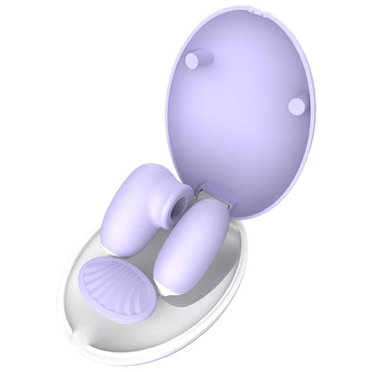Vibrador discreto tipo audífono recargable con estuche portátil y múltiples vibracionesEl Air Secret 🔒🎧