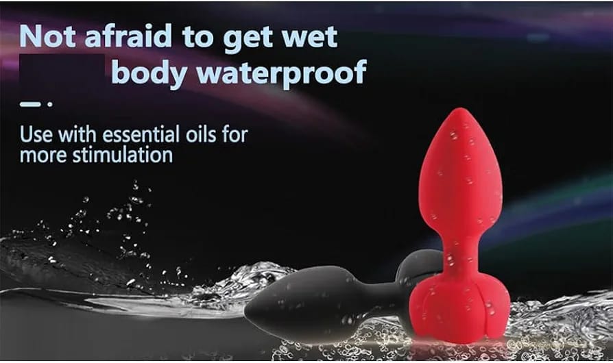 Vibrador anal tipo rosa con control inalámbrico – recargable y resistente al agua