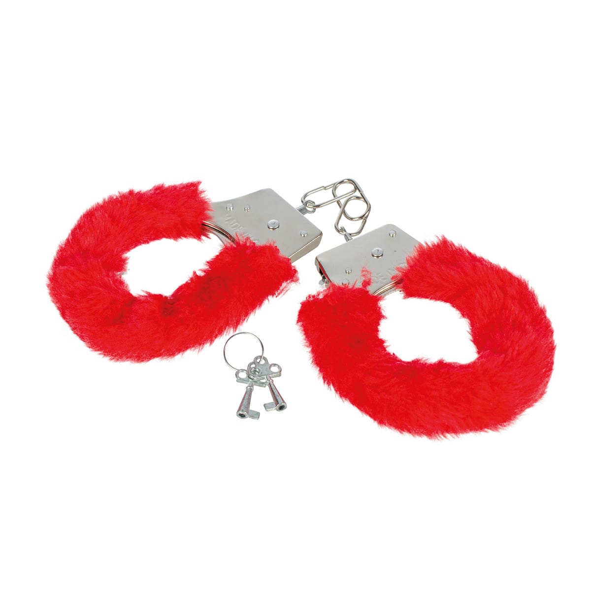 Esposas afelpadas con llaves – accesorio de juego en pareja suave y ajustable