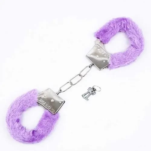 Esposas afelpadas con llaves – accesorio de juego en pareja suave y ajustable