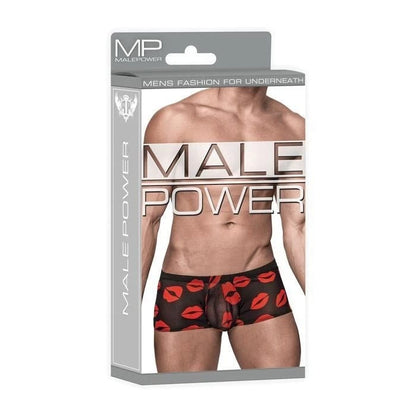 Male Power – Boxer Trunk Masculino "Kiss Me" | Estampado de Labios Rojos