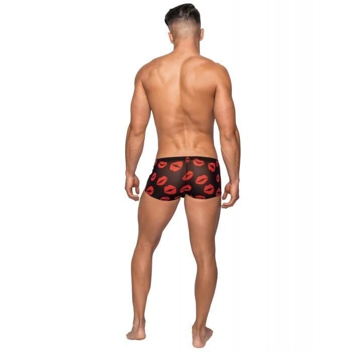 Male Power – Boxer Trunk Masculino "Kiss Me" | Estampado de Labios Rojos