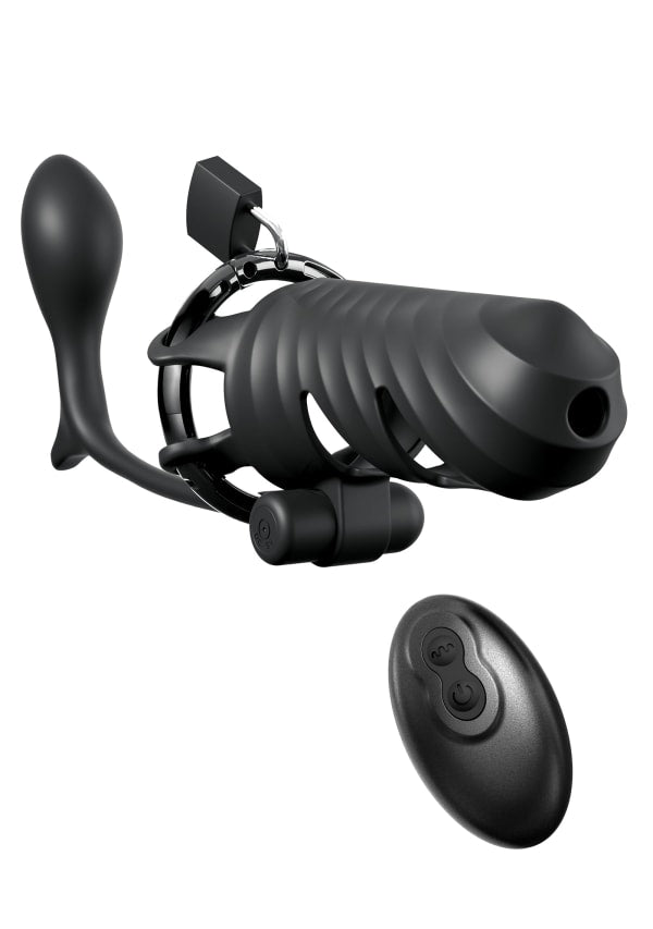 Fantasy C-Ringz – Cock Blocker Vibrador con Control Remoto y Plug Anal | Pipedream