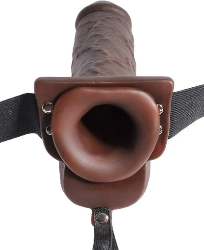 Fetish Fantasy Series arnes hueco – Hollow Squirting Strap-On with Balls 9" | Pipedream