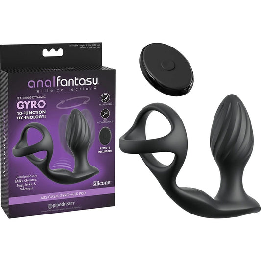 Anal fantasy gyro-milk pro con control remoto recargable