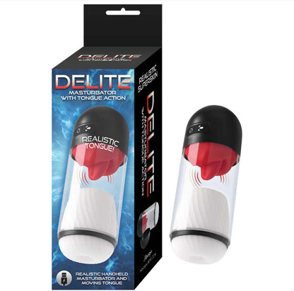 Delite masturbator with tongue action recargable