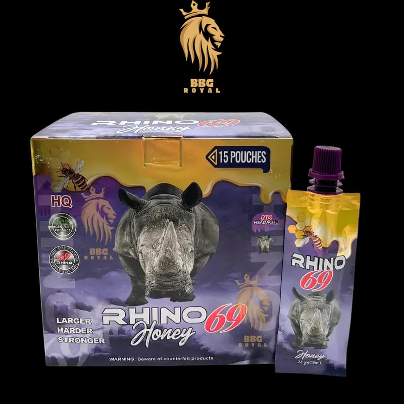 Potenciador masculino Rhino 69 honey sachet 15 ml sobre
