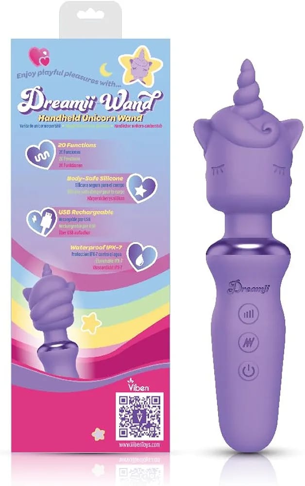 Vibrador dreamii wand handheld unicornio wand recargable