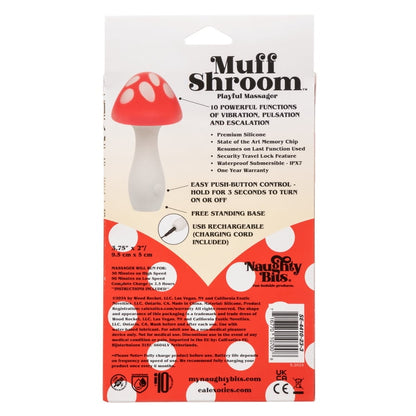 Vibrador recargable honguito Muff Shroom