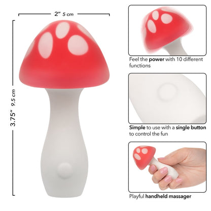 Vibrador recargable honguito Muff Shroom