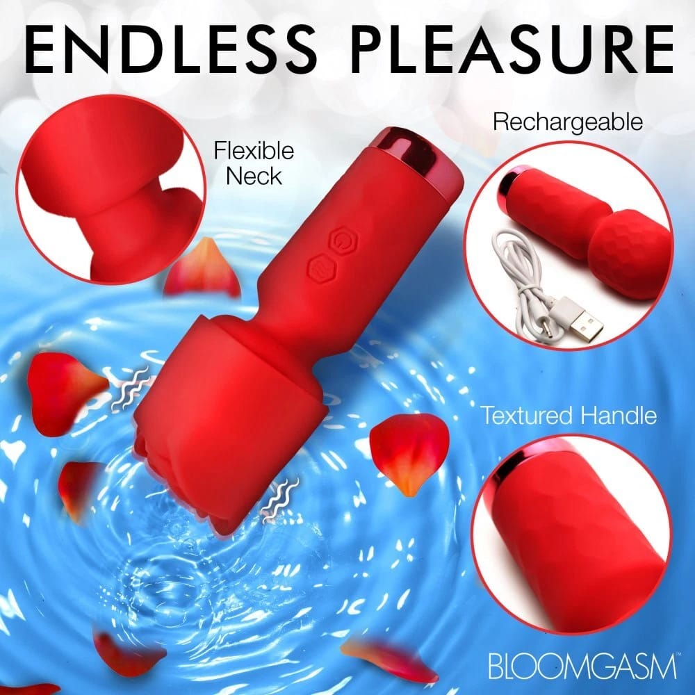 Mini masajeador vibrador de rosa Bloomgasm Rose-Petite recargable