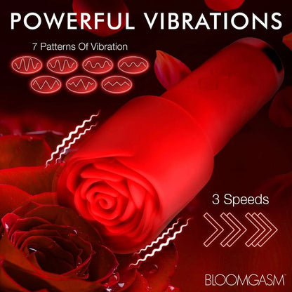 Mini masajeador vibrador de rosa Bloomgasm Rose-Petite recargable