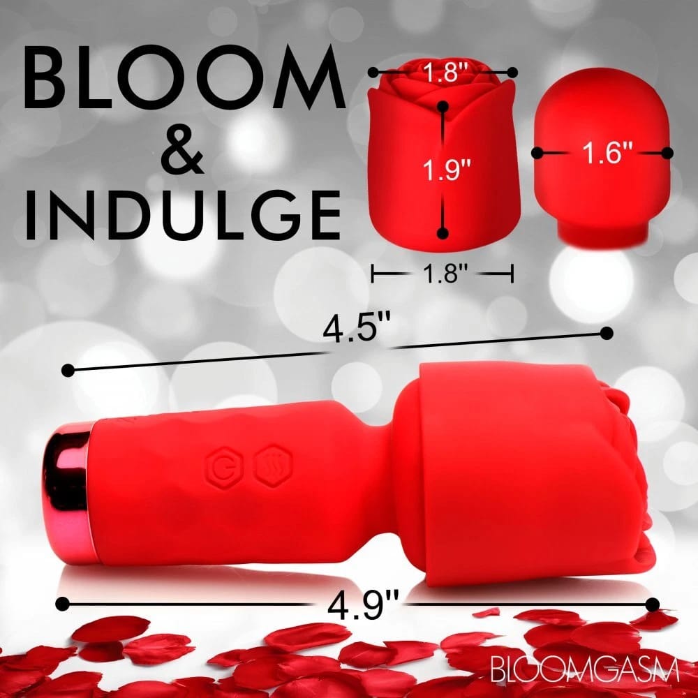 Mini masajeador vibrador de rosa Bloomgasm Rose-Petite recargable