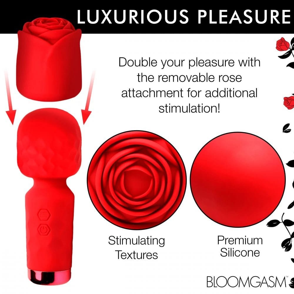 Mini masajeador vibrador de rosa Bloomgasm Rose-Petite recargable