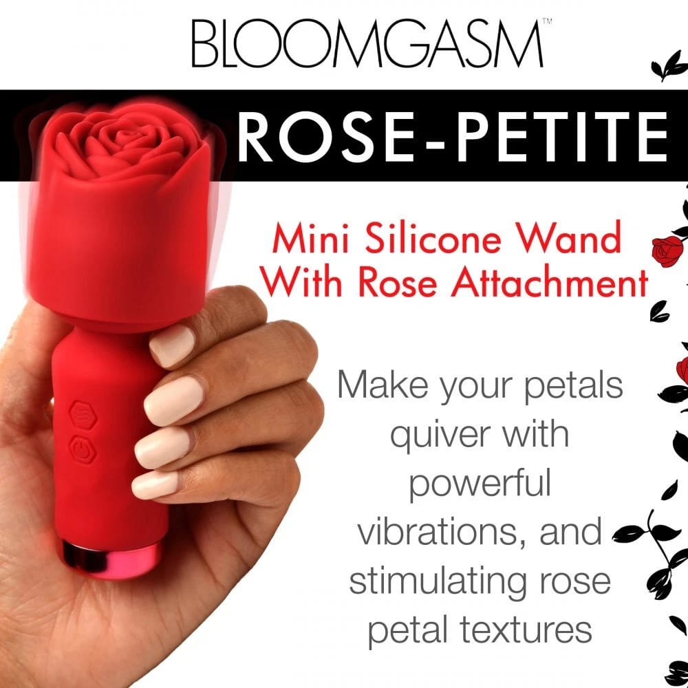 Mini masajeador vibrador de rosa Bloomgasm Rose-Petite recargable