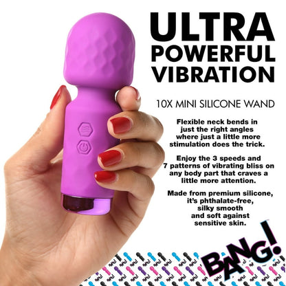 Mini microfono Wand Vibradora Bang! 10X – Compacta, Potente y Recargable