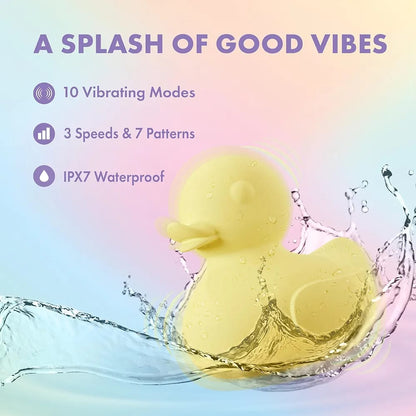 Patito vibrador estimulador de clítoris waterproof recargable