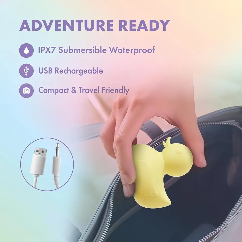 Patito vibrador estimulador de clítoris waterproof recargable