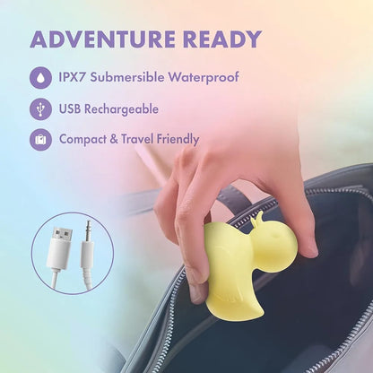 Patito vibrador estimulador de clítoris waterproof recargable