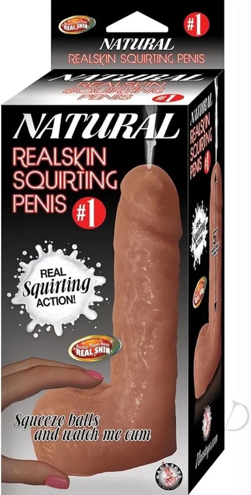 Natural Real Skin Squirting Penis – dildo realista con función de expulsión