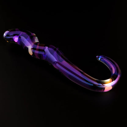 Blue Flame – masajeador de vidrio doble extremo Crystal Collection