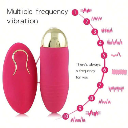 HUEVITO VIBRADOR CON CONTROL REMOTO RECARGABLE– 10 MODOS DE PLACER