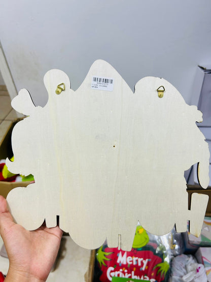 🎄 LETRERO DEL GRINCH – DECORACIÓN NAVIDEÑA EN MADERA