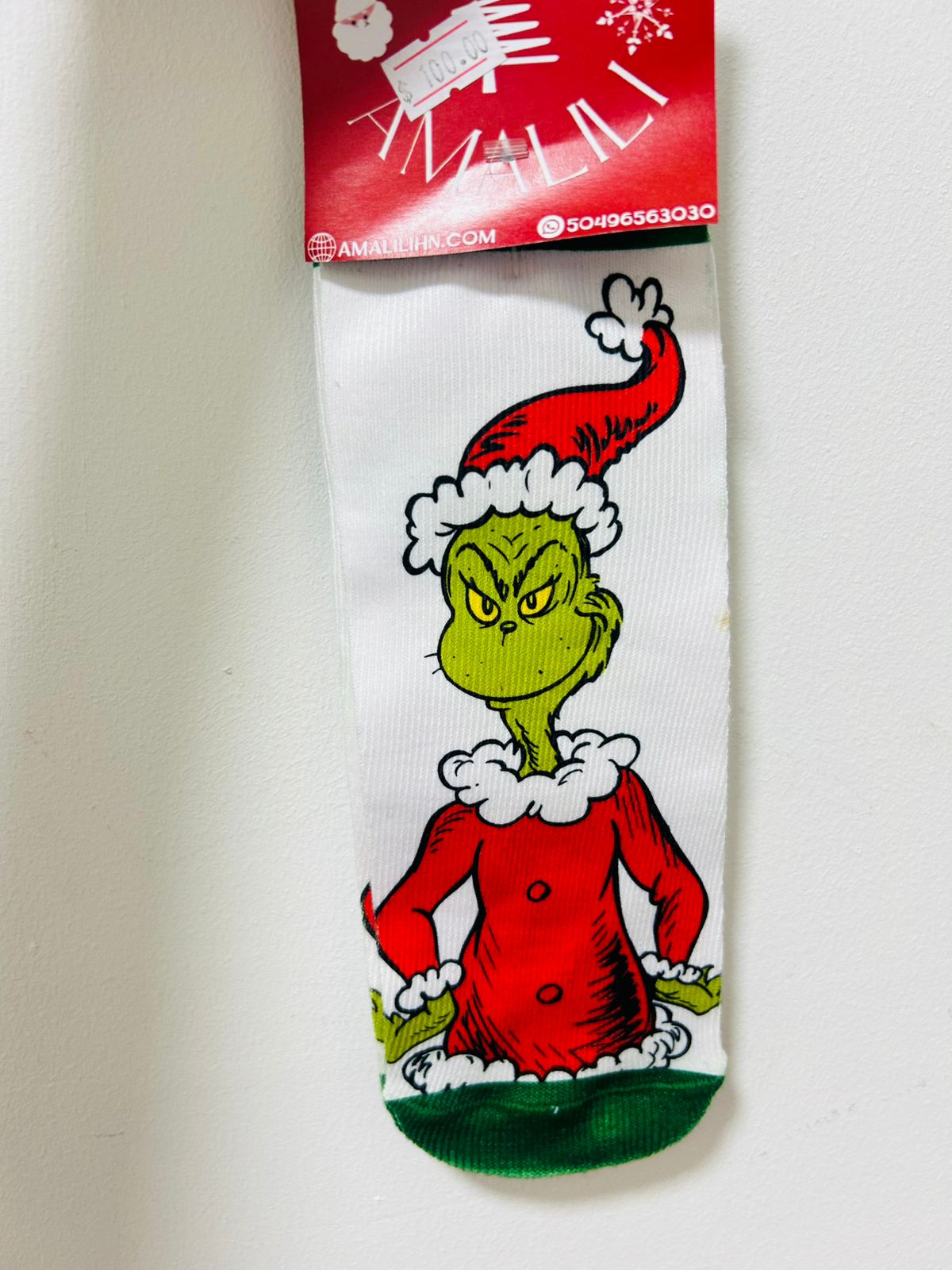 🎄 CALCETAS NAVIDEÑAS GRINCH & CINDY LOU POR UNIDAD – CHRISTMAS BY AMALILI