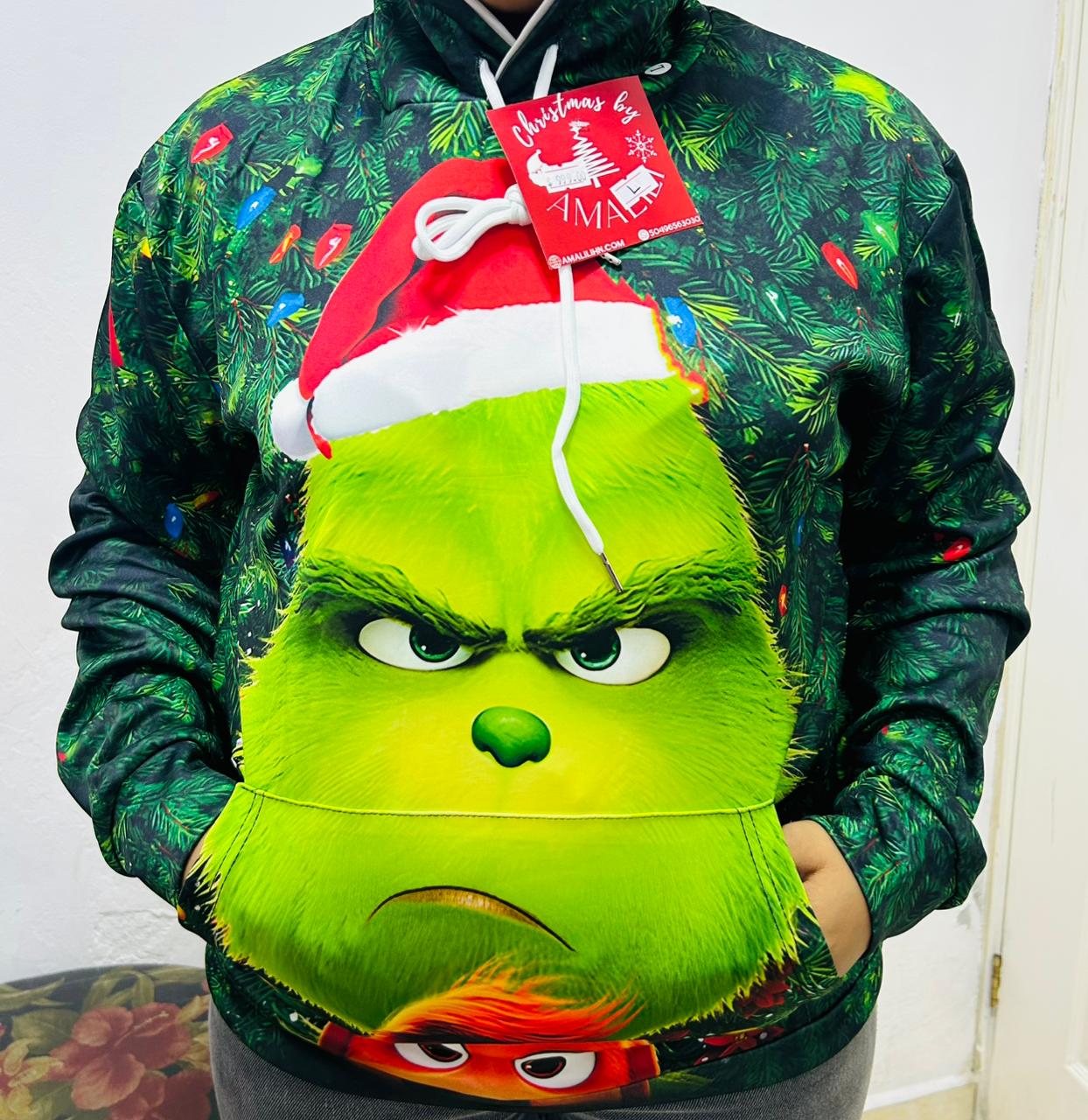 🎄 SUDADERA NAVIDEÑA GRINCH – EDICIÓN CHRISTMAS BY AMALILI 🎅