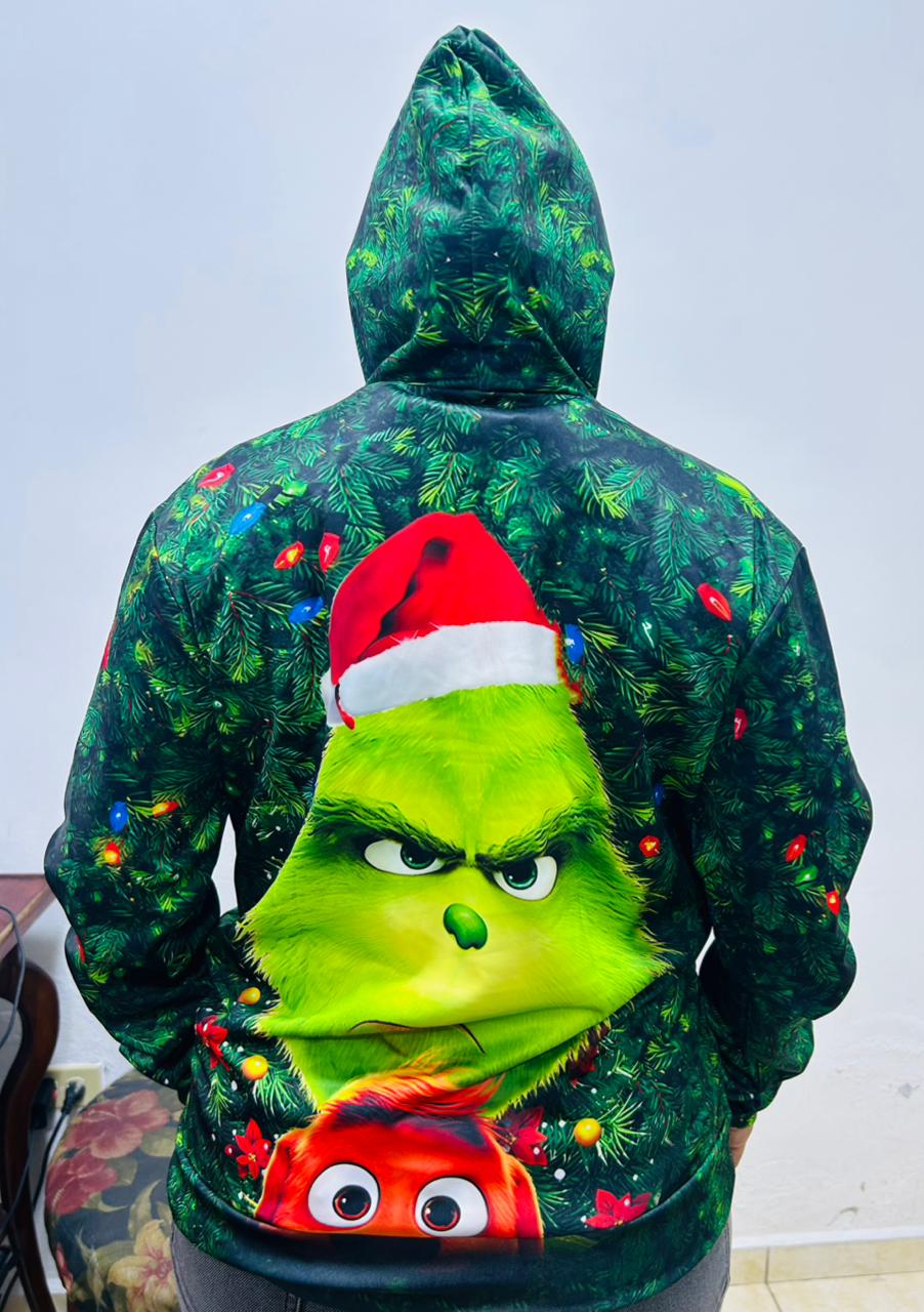 🎄 SUDADERA NAVIDEÑA GRINCH – EDICIÓN CHRISTMAS BY AMALILI 🎅