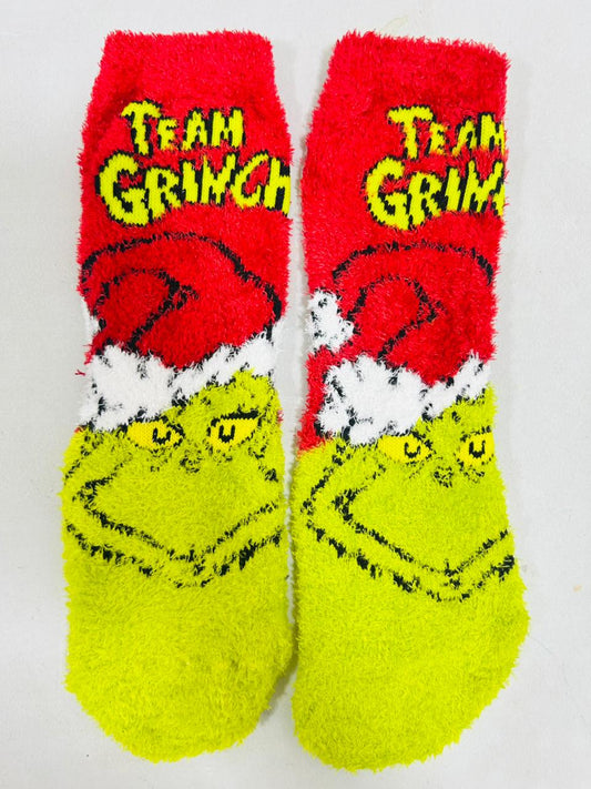 💚 CALCETINES “TEAM GRINCH” NAVIDEÑOS – ADULTO
