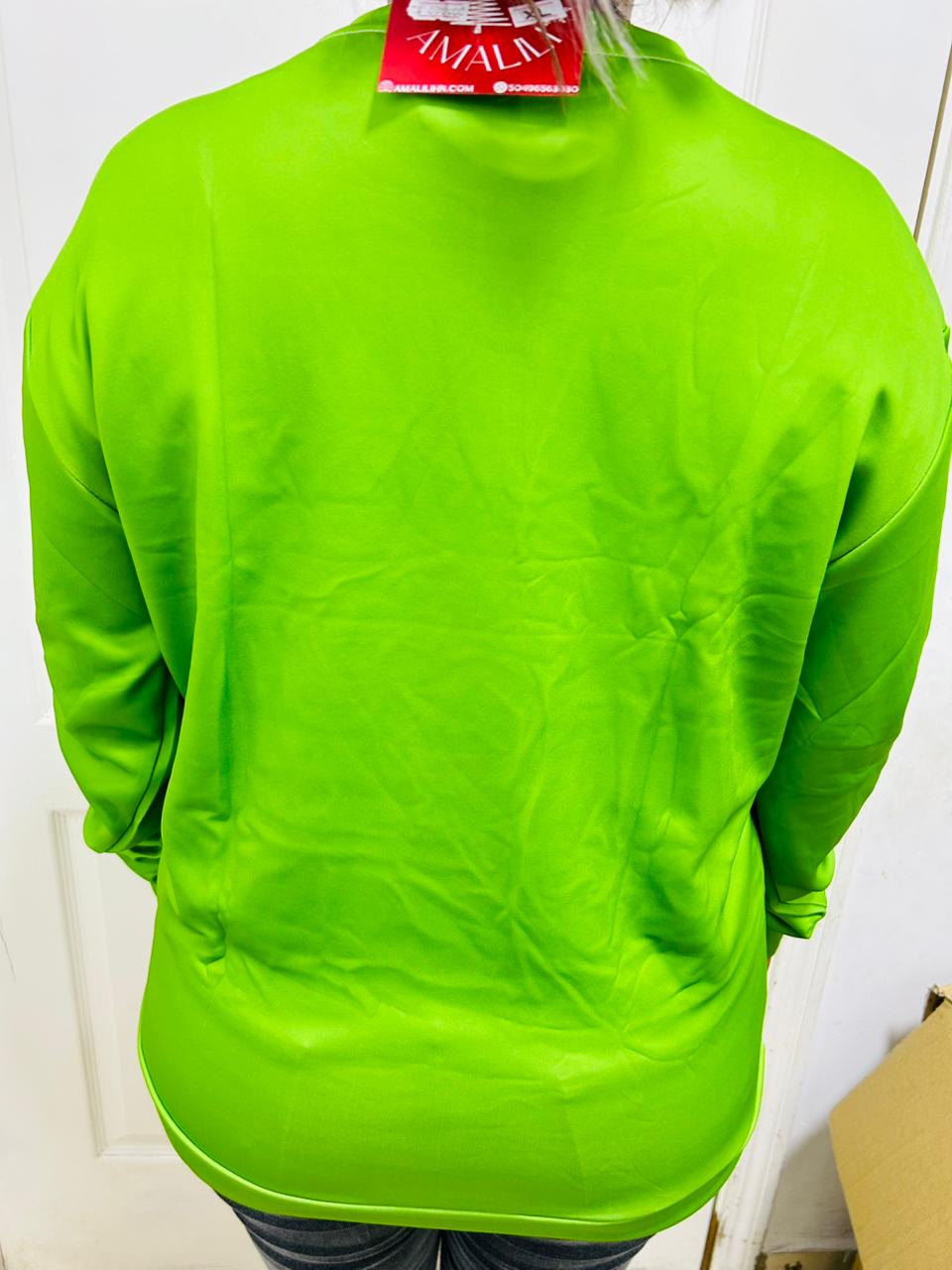 “Sudadera Grinch Travieso 🎅💚 TALLA XL