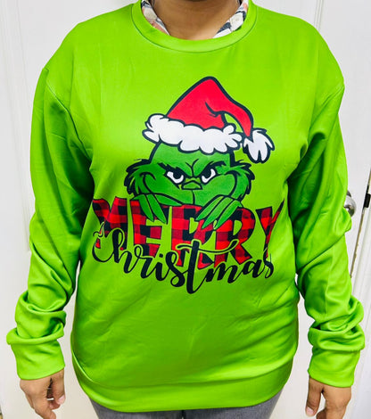 “Sudadera Grinch Travieso 🎅💚 TALLA XL