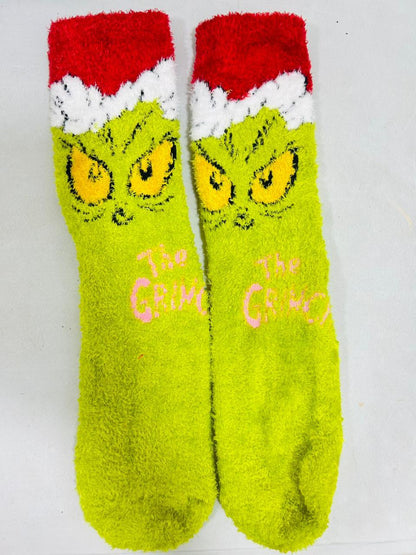 💚 CALCETINES “THE GRINCH” CON ANTIDESLIZANTE – NIÑO