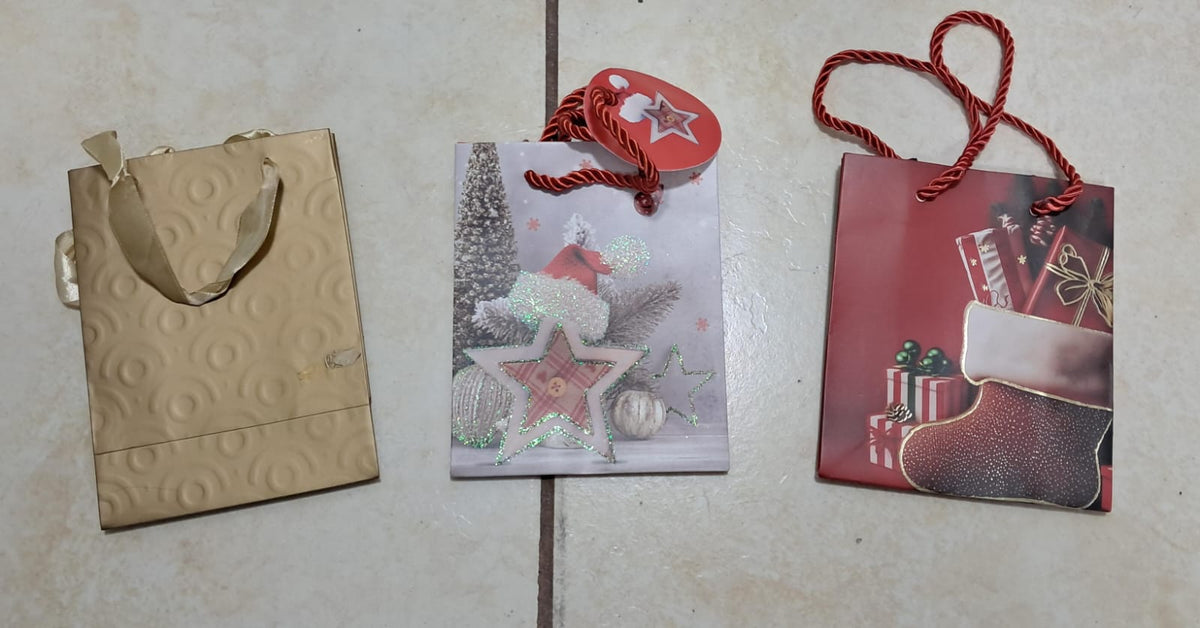 🎄 BOLSAS NAVIDEÑAS PREMIUM CON BRILLO Y CORDÓN