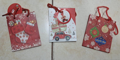 🎄 BOLSAS NAVIDEÑAS PREMIUM CON BRILLO Y CORDÓN