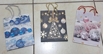 🎄 BOLSAS NAVIDEÑAS PREMIUM CON BRILLO Y CORDÓN