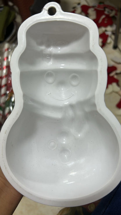 MOLDE DE SILICÓN NAVIDEÑO PARA REPOSTERÍA – ÁRBOL DE NAVIDAD O MUÑECO DE NIEVE