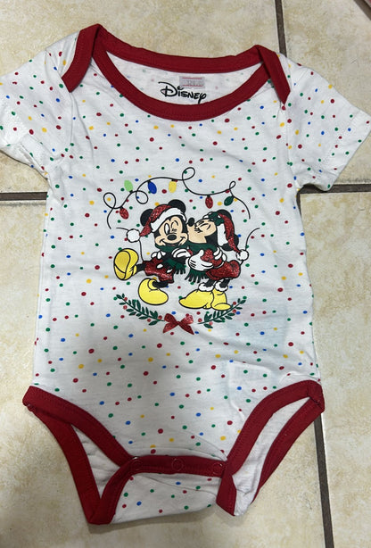 🎅 MAMELUCOS NAVIDEÑOS PARA BEBÉ – DISNEY Y GRINCH 6-9 MESES