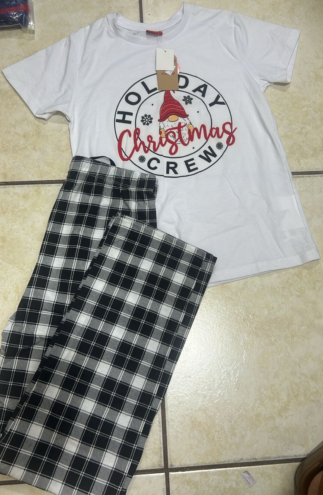 🖤❤️ PIJAMA NAVIDEÑA INFANTIL “HOLIDAY CHRISTMAS CREW” – 12 AÑOS