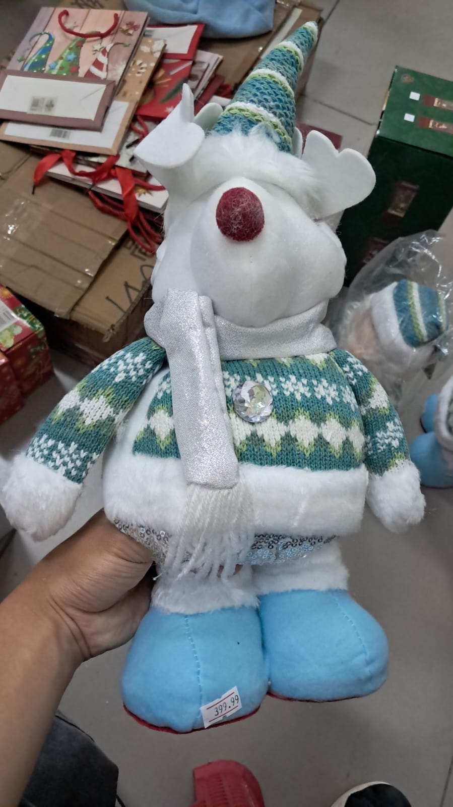 ❄️🎄 MUÑECO NAVIDEÑO NÓRDICO DE PELUCHE – SANTA O RENO (UNIDAD)