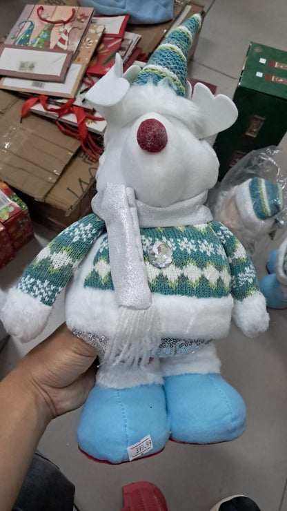 ❄️🎄 MUÑECO NAVIDEÑO NÓRDICO DE PELUCHE – SANTA O RENO (UNIDAD)