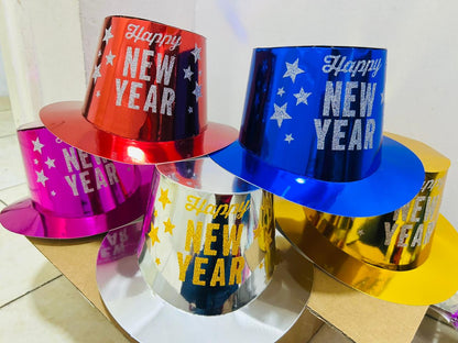 SOMBREROS AÑO NUEVO DE COLORES POR UNIDAD