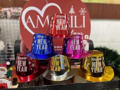 SOMBREROS AÑO NUEVO DE COLORES POR UNIDAD