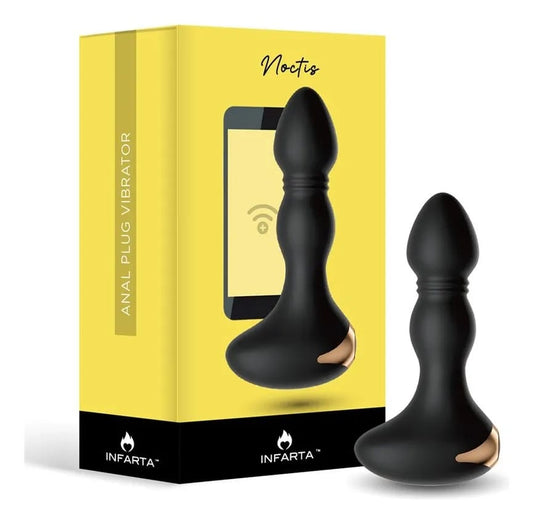 PLUG ANAL EL GUARDIAN NOCTURNO VIBRADOR RECARGABLE USB  CON BASE SEGURA