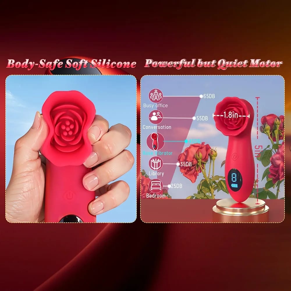 ESTIMULADOR SUCCIONADOR LA ROSA PROHIBIDA INTELIGENTE CON PANTALLA LCD