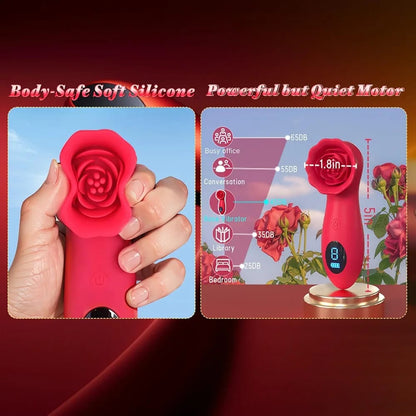 ESTIMULADOR SUCCIONADOR LA ROSA PROHIBIDA INTELIGENTE CON PANTALLA LCD