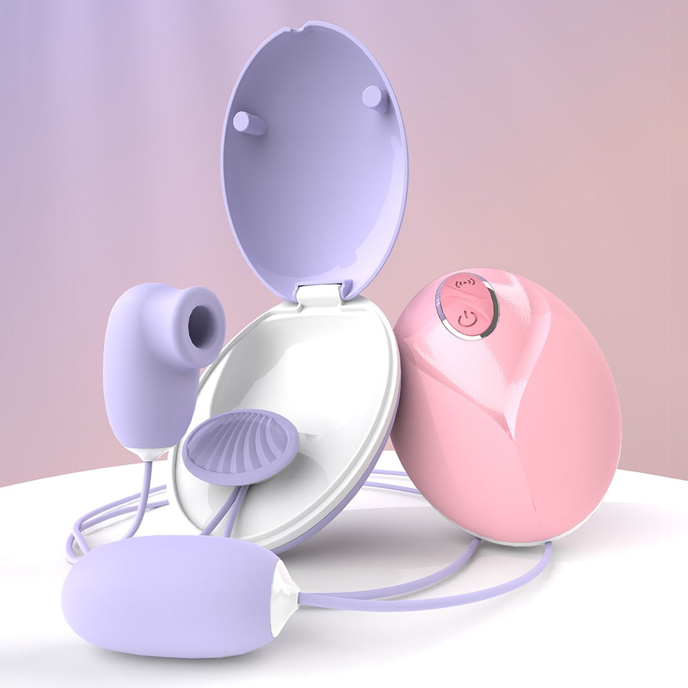 Vibrador discreto tipo audífono recargable con estuche portátil y múltiples vibracionesEl Air Secret 🔒🎧