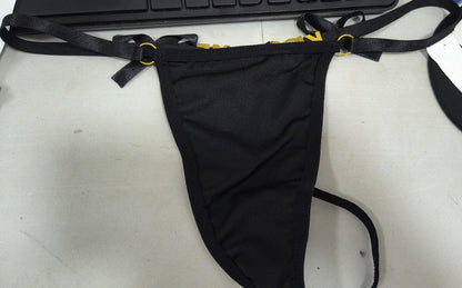 PANTY CON FRASE CALIENTE NEGRO