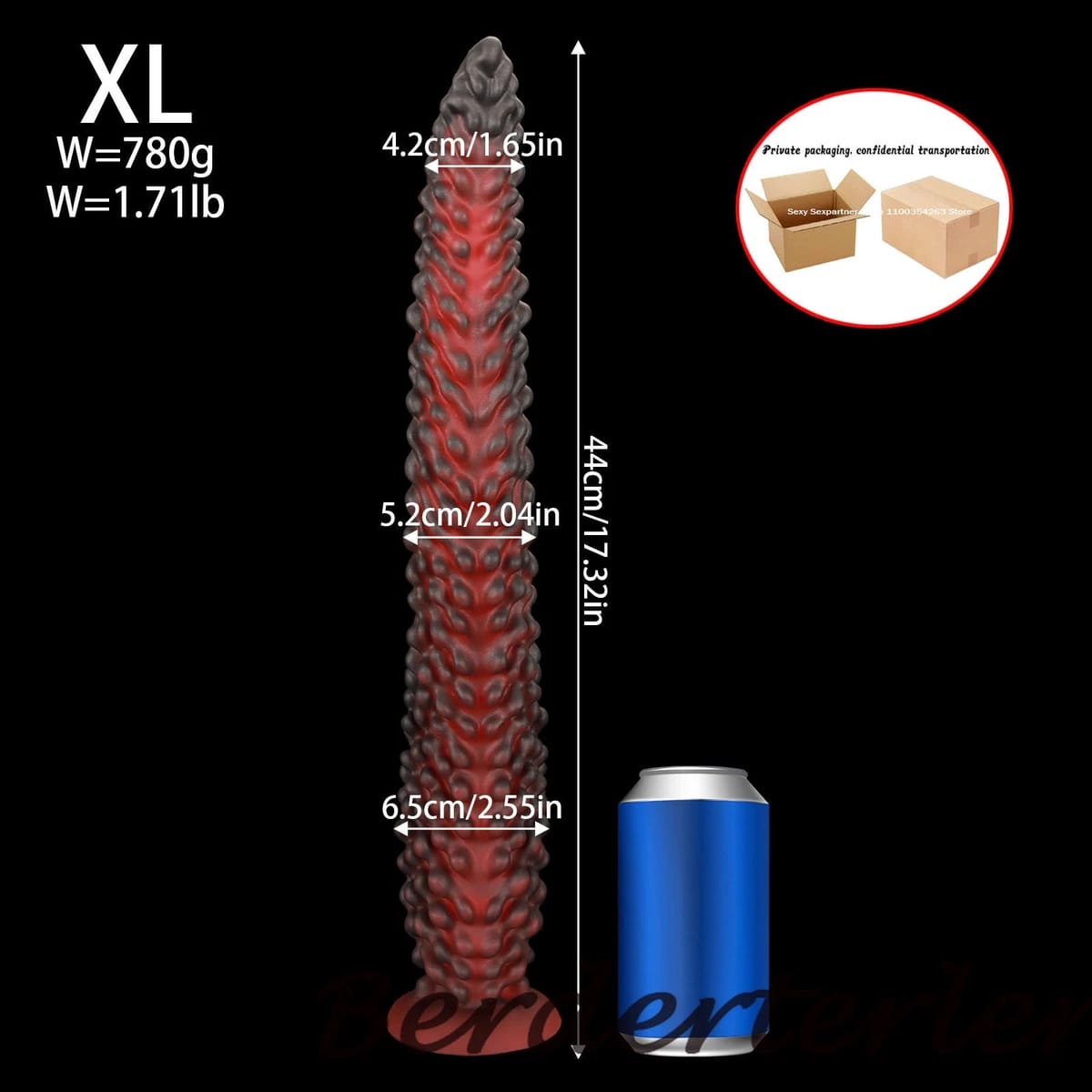 Alien – Dildo Premium de Silicona con Textura 3D y Base de Succión